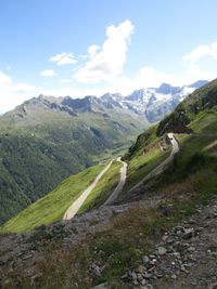 Kurven, Kehren, Timmelsjoch, Passo del Rombo, Motorradfahren, Harley